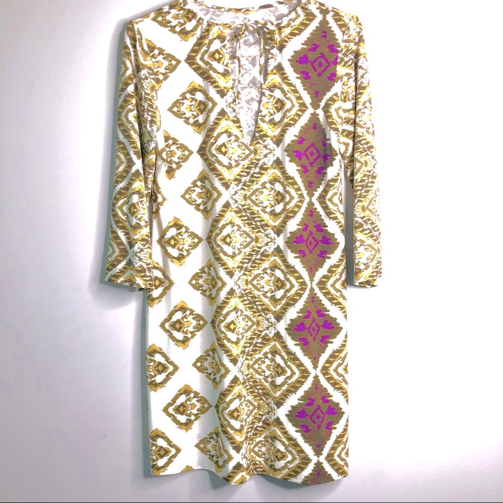Ruby Rd., Purple and Green, Knee-Length Shift Dress